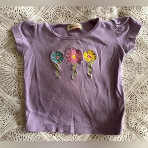 Baby Luigi Baby Shirt with Floral Design